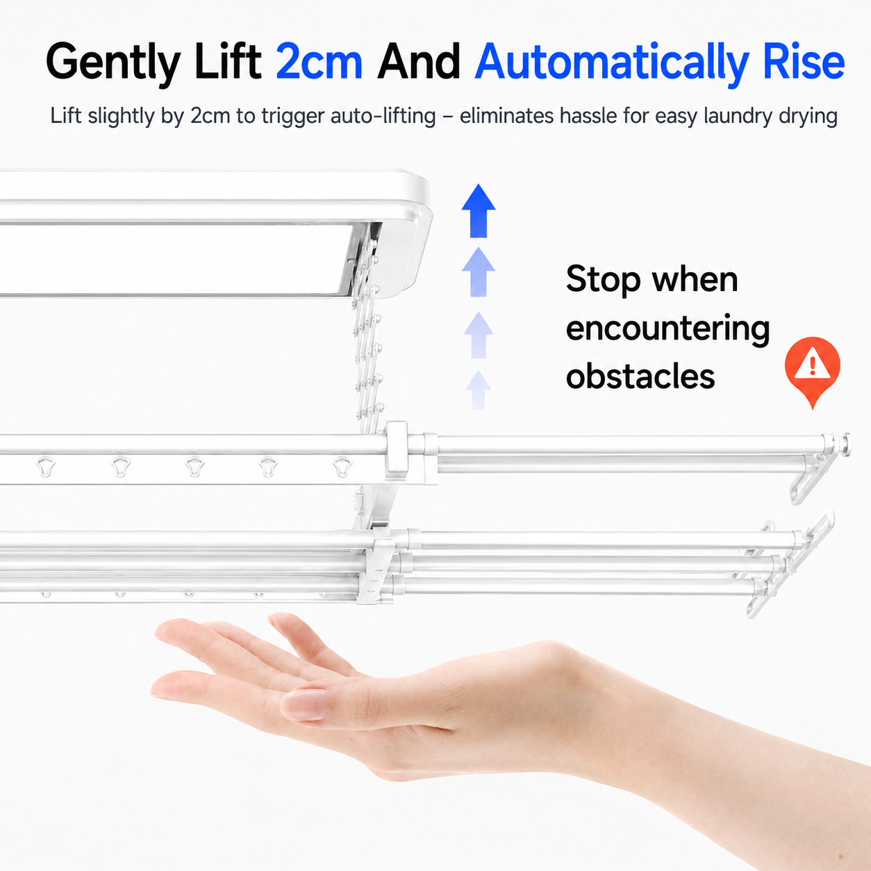 VEYA Lift Pro one-push lift — Stronger lift, steadier hold.