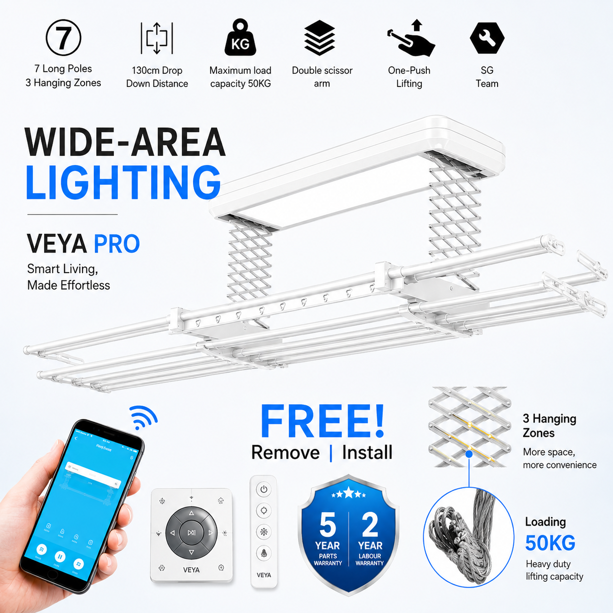 VEYA Lift Pro — Lighting